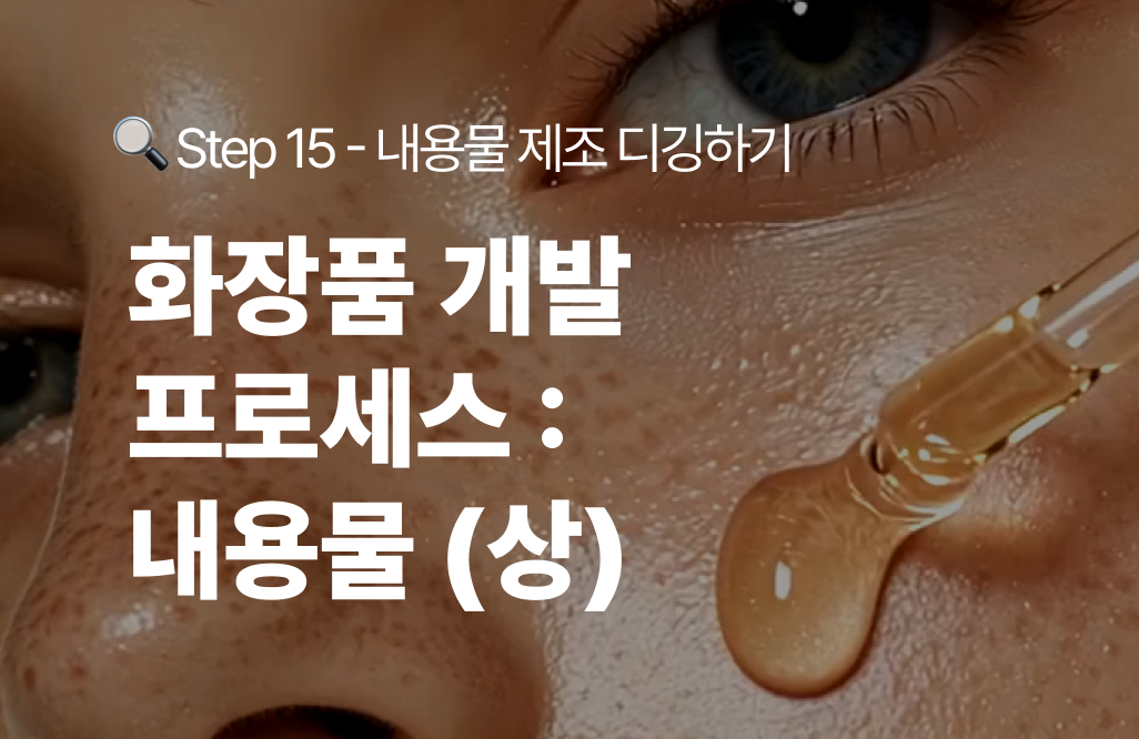 화장품 개발 프로세스 : 내용물편 - Step 15 실무 가이드 (하)